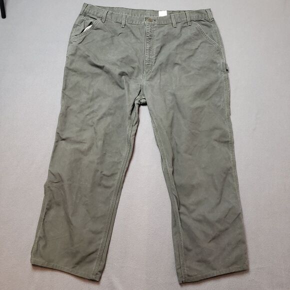 Carhartt Pants Men's B11 MOS Duck Canvas Carpenter Work Pants Sz 46 - Picture 1 of 14